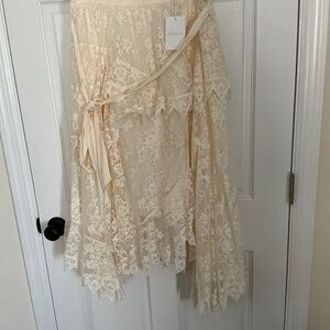 Zimmerman Cream Lace Skirt size 12 USA